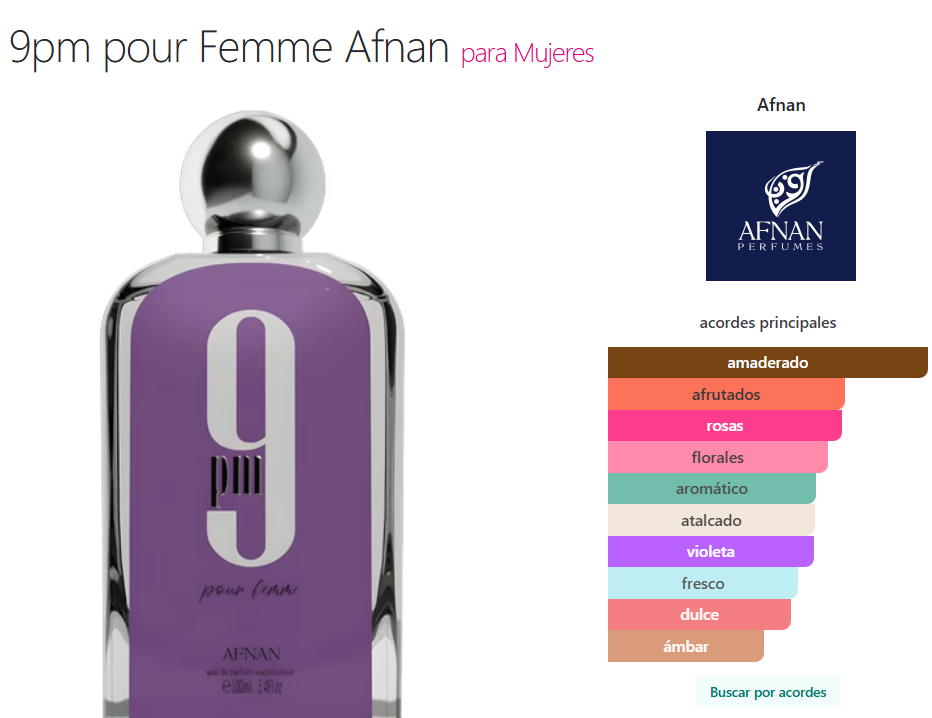 9 PM Pour Femme Purple Afnan 