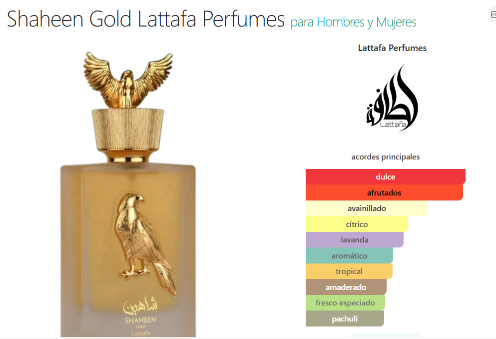 Shaheen Gold Lattafa